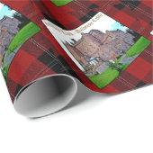 Fun Scottish Ramsay Clan Skewed Tartan Cadeaupapier (Rol Hoek)