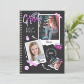 Fun Scrapbook Photo Album Notitieboek Dan & Now Af Kaart (Staand voorkant)