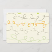 Fun Scribbles Baby Boy Foto Geboorte Aankondiging (Achterkant)