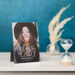 Fun Script Afstuderen Photo Plaque Fotoplaat<br><div class="desc">Ik wil deze speciale mijlpaal in het leven niet vergeten. De achtergrondkleur kan online worden aangepast! Overeenkomende objecten zijn te vinden op onze website: www.berryberrysweet.com of op verzoek.</div>