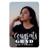 Fun Script Afstuderen Sla de datumfoto op Magneet (Verticaal)