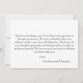 Fun Script Bedankt voor je trouwkaart (Achterkant)