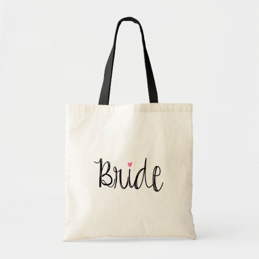 Fun Script Bride Canvas tas (Voorkant)