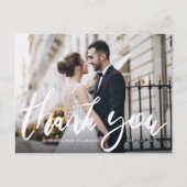 Fun script bruiloft bedankt je kaart (Voorkant)