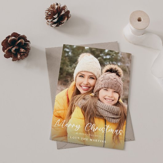 Fun Script-foto voor prettig kerstfeest Verticaal