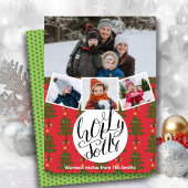 Fun Script Holly Jolly Festive kerstpine Tre Feestdagenkaart