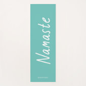 Fun Script Namaste Persoonlijke naam Yogamat (Voorkant)