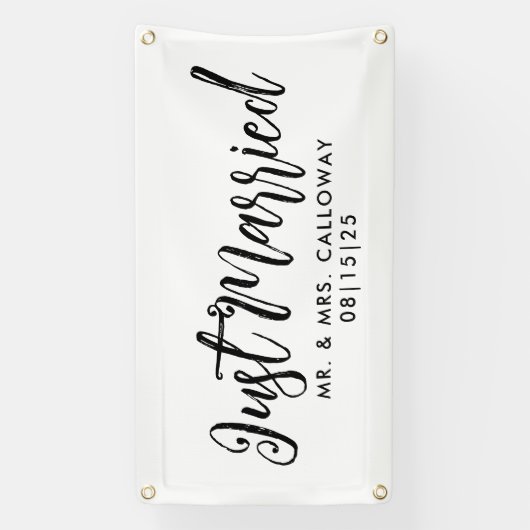 Fun Script Net gehuwde autobanner Spandoek (Verticaal)