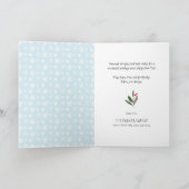 Fun Script Red Holly Berries Beste Kerstmis ooit Feestdagen Kaart (Binnen)