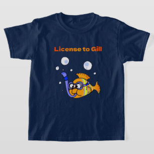 Fun Scuba Diving Fish Pun Design T-shirt