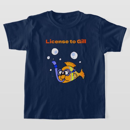 Fun Scuba Diving Fish Pun Design T-shirt (Laagn)