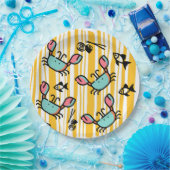 Fun Seafood Crab Fish  Papieren Bordje (Feest)