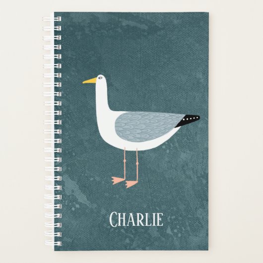 Fun Seagull - Gepersonaliseerd Planner (Voorkant)