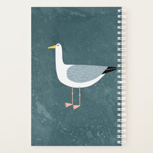 Fun Seagull - Gepersonaliseerd Planner (Achterkant)