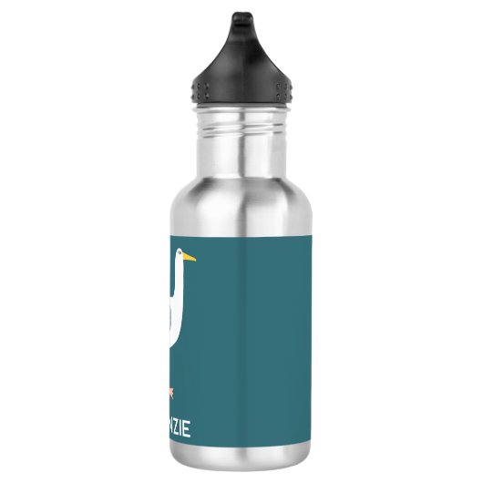 Fun Seagull - Gepersonaliseerd Waterfles (Rechts)