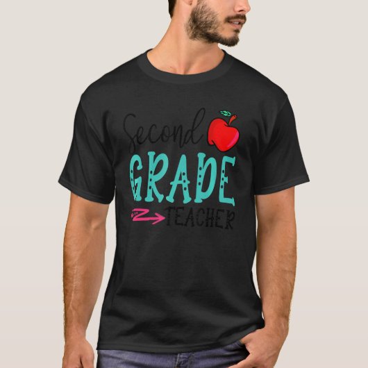 Fun Second Grade Teacher Back to School First Day T-shirt (Voorkant)