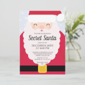 FUN Secret Santa Gift Exchange Party Kaart (Staand voorkant)