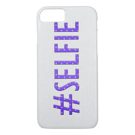 Fun "Selfie" Polka Dot Case-Mate iPhone Case (Achterkant)