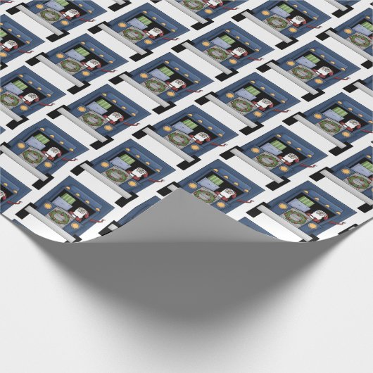 Fun Semi-vrachtwagenchauffeur Sinterpartij betegel Cadeaupapier (Hoek)