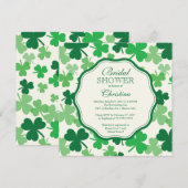 Fun Shamrock Irish Bridal Shower Kaart (Voorkant / Achterkant)