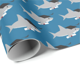 Fun Shark Afstuderen Cadeaupapier