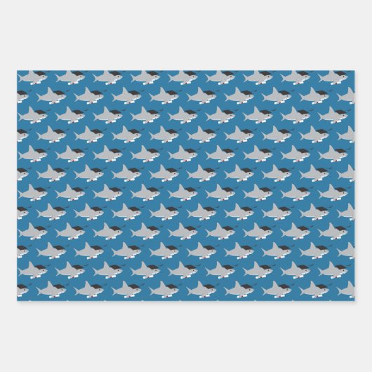 Fun Shark Afstuderen Inpakpapier Vel (Voorkant 2)