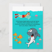 Fun Shark Beach Party Birthday Kaart (Voorkant)