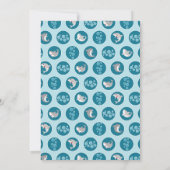 Fun Shark Birthday Party Invitation Kaart (Achterkant)