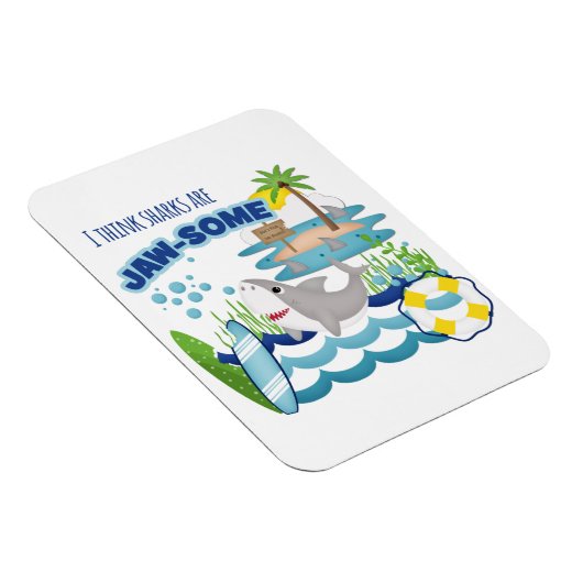 Fun Shark Island Surfer Magneet (Rechterzijde)