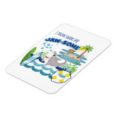 Fun Shark Island Surfer Magneet (Linkerzijde)