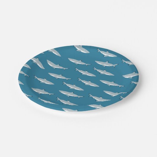 Fun Shark Onderwater Thema Papieren Bordje (Gekanteld)