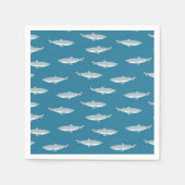 Fun Shark Onderwater Thema Servet (Voorkant)