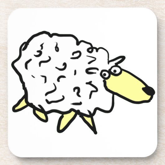 Fun Sheep Bier Onderzetter (Voorkant)