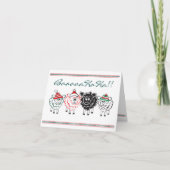 Fun Sheep Christmas Kaart (Voorkant)