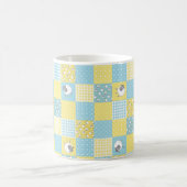 Fun Sheep: Country-Style Faux Patchwork Mok (Center)