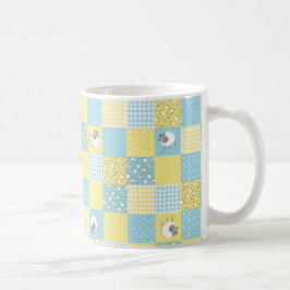 Fun Sheep: Country-Style Faux Patchwork Mok
