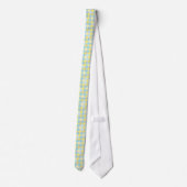Fun Sheep, country-Style, Faux Patchwork Necktie Stropdas (Achterkant)