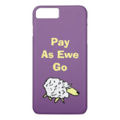 Fun Sheep Design betaalt zoals we gaan! Case-Mate iPhone Case (Achterkant)