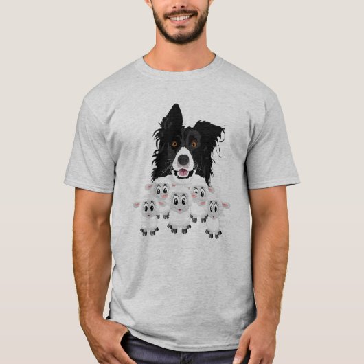Fun Sheep Herding Dog T-shirt (Voorkant)