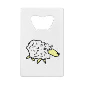 Fun Sheep in een Cartoon stijl Creditkaart Flessenopener (Achterkant)