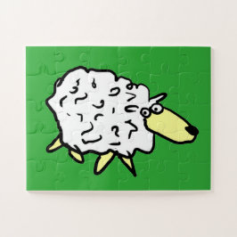 Fun Sheep in een Cartoon stijl Legpuzzel
