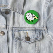 Fun Sheep in een Cartoon stijl Ronde Button 5,7 Cm (In situ)