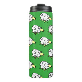 Fun Sheep in een Cartoon stijl Thermosbeker