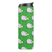 Fun Sheep in een Cartoon stijl Thermosbeker (Gedraaid links)