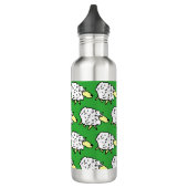 Fun Sheep in een Cartoon stijl Waterfles (Links)