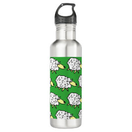 Fun Sheep in een Cartoon stijl Waterfles