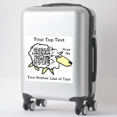 Fun Sheep QR Code Sticker (Koffer)