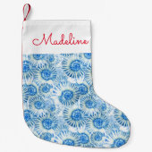 Fun Shell Pattern | Jouw namen toevoegen Kleine Kerstsok (Voorkant)