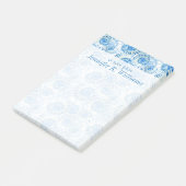 Fun Shell Pattern | Jouw namen toevoegen Post-it® Notes (Schuin)