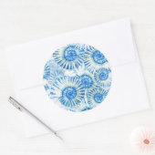 Fun Shell Pattern Ronde Sticker (Envelop)